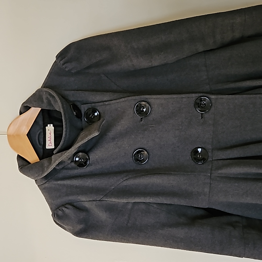 Gray Wool Winter Coat - image 2